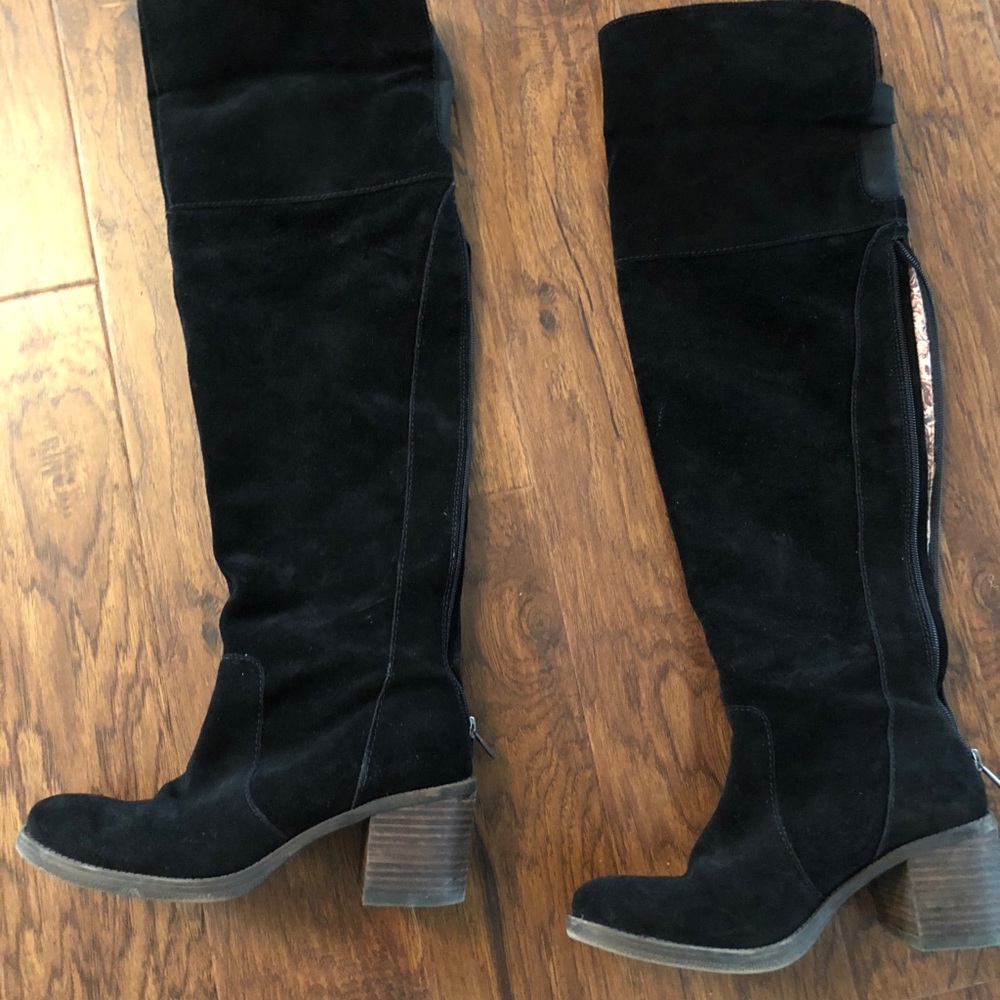 Lucky Brand Boots size 8 suede fabric